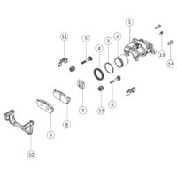 29033407 FRONT CALIPER ASSEMBLY -LH ALTO800